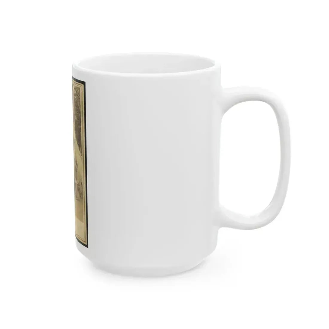 8th Company Soldiers At A Military Camp, Possibly In Washington, D.C. (U.S. Civil War) White Coffee Mug - Go Mug Yourself