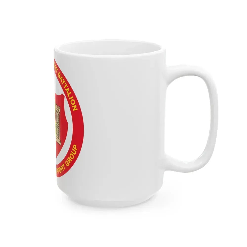 8th Engineer Support Battalion 2nd Force Service Support Group (USMC) White Coffee Mug - Go Mug Yourself
