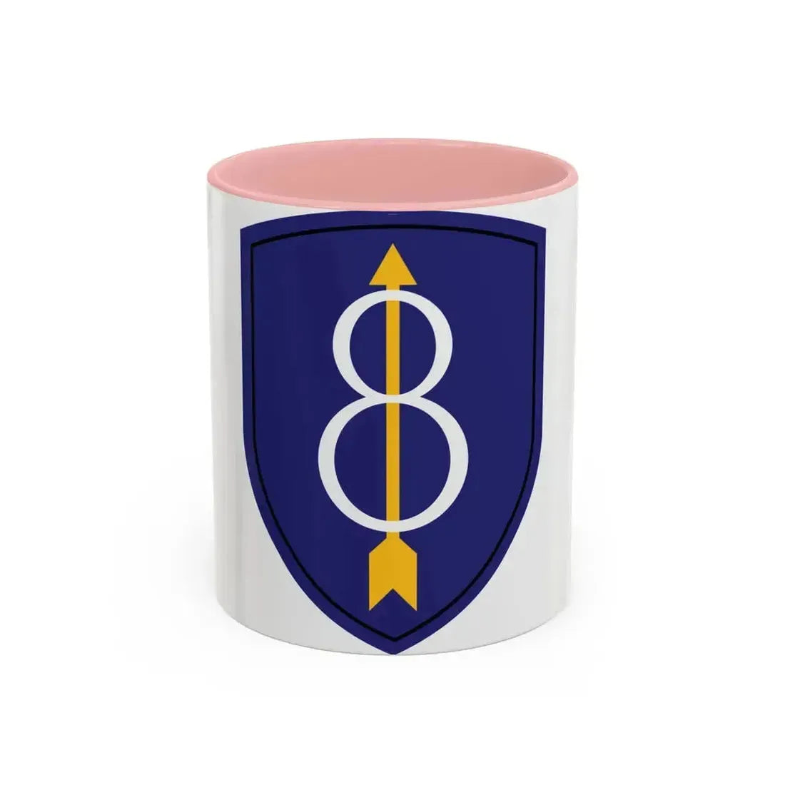 8th Infantry Division patch (U.S. Army) Accent Coffee Mug 11oz Pink - Go Mug Yourself