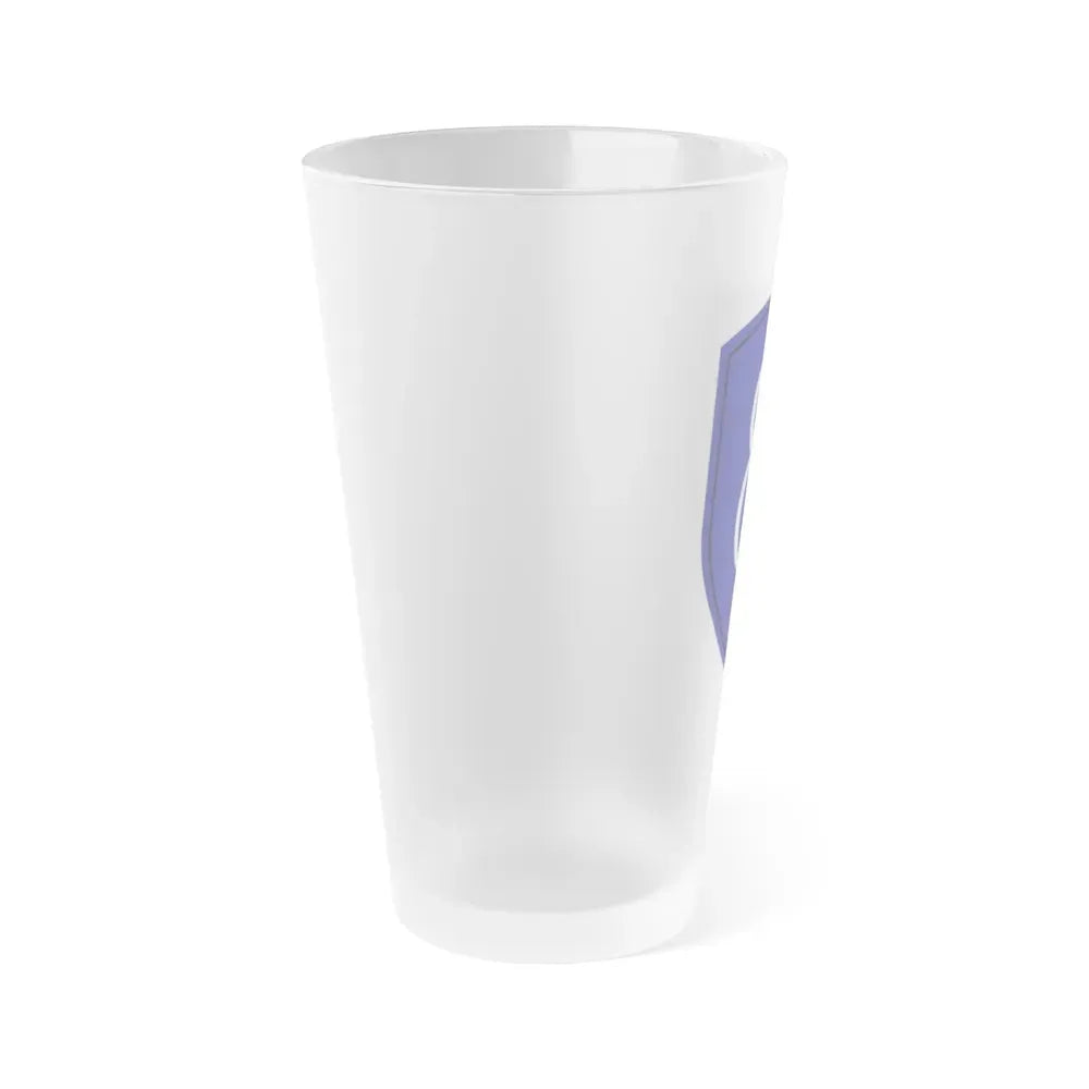 8th Infantry Division patch (U.S. Army) Frosted Pint Glass 16oz - Go Mug Yourself