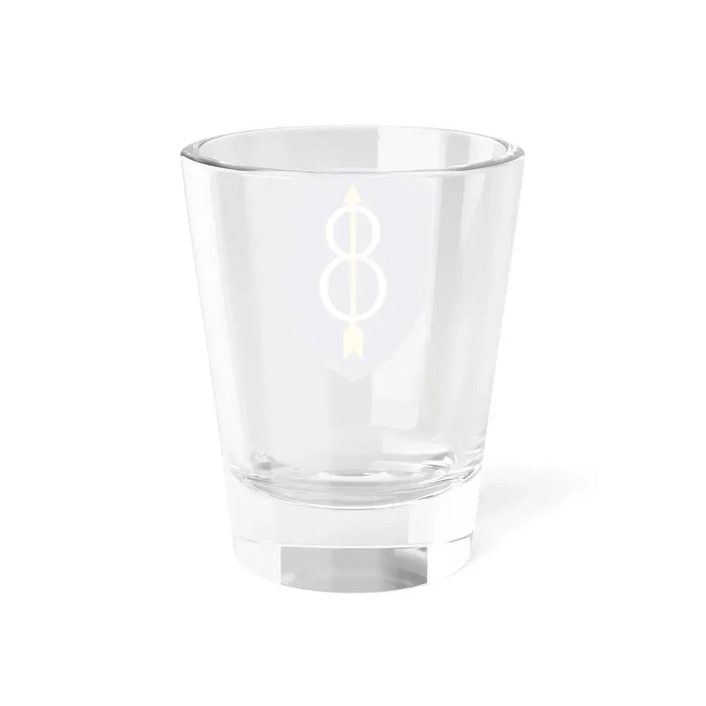 8th Infantry Division patch (U.S. Army) Shot Glass 1.5oz - Go Mug Yourself