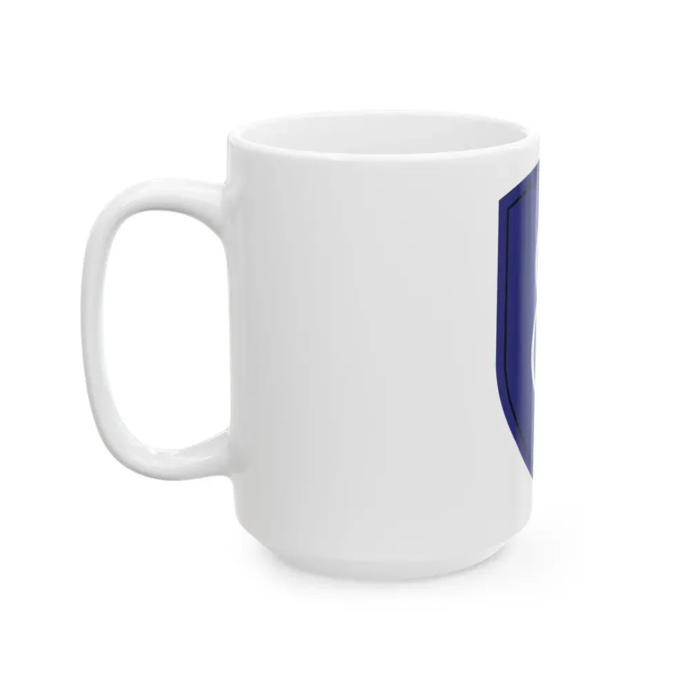 8th Infantry Division patch (U.S. Army) White Coffee Mug - Go Mug Yourself