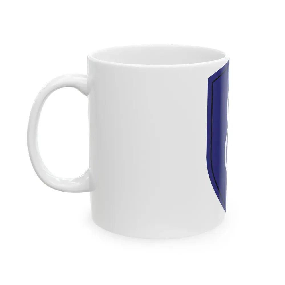 8th Infantry Division patch (U.S. Army) White Coffee Mug - Go Mug Yourself