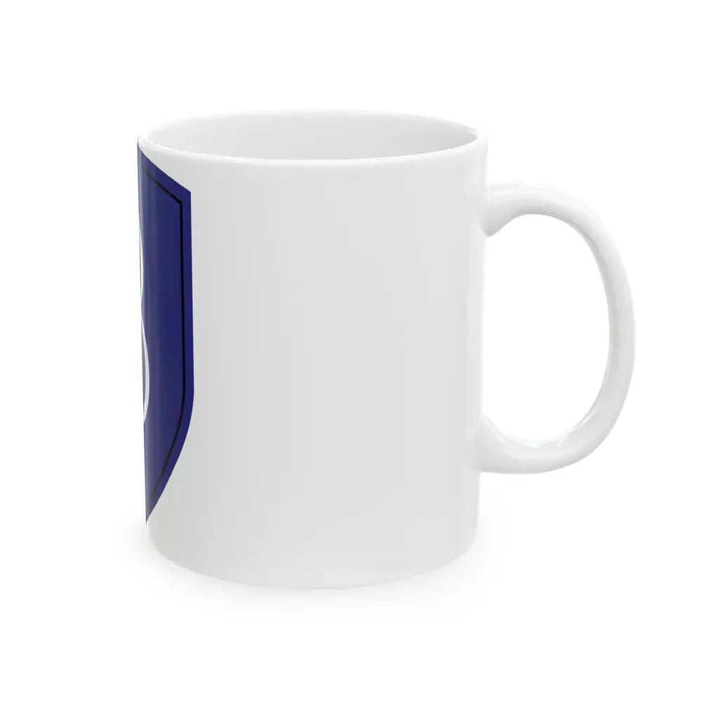 8th Infantry Division patch (U.S. Army) White Coffee Mug - Go Mug Yourself