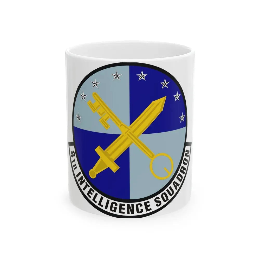 8th Intelligence Squadron (U.S. Air Force) White Coffee Mug 11oz - Go Mug Yourself