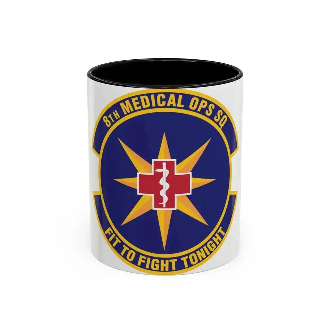 8th Medical Operations Squadron (U.S. Air Force) Accent Coffee Mug 11oz Black - Go Mug Yourself