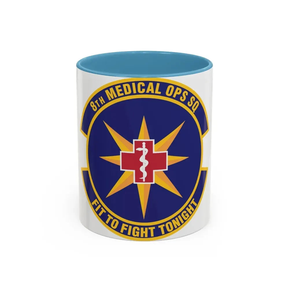 8th Medical Operations Squadron (U.S. Air Force) Accent Coffee Mug 11oz Light Blue - Go Mug Yourself