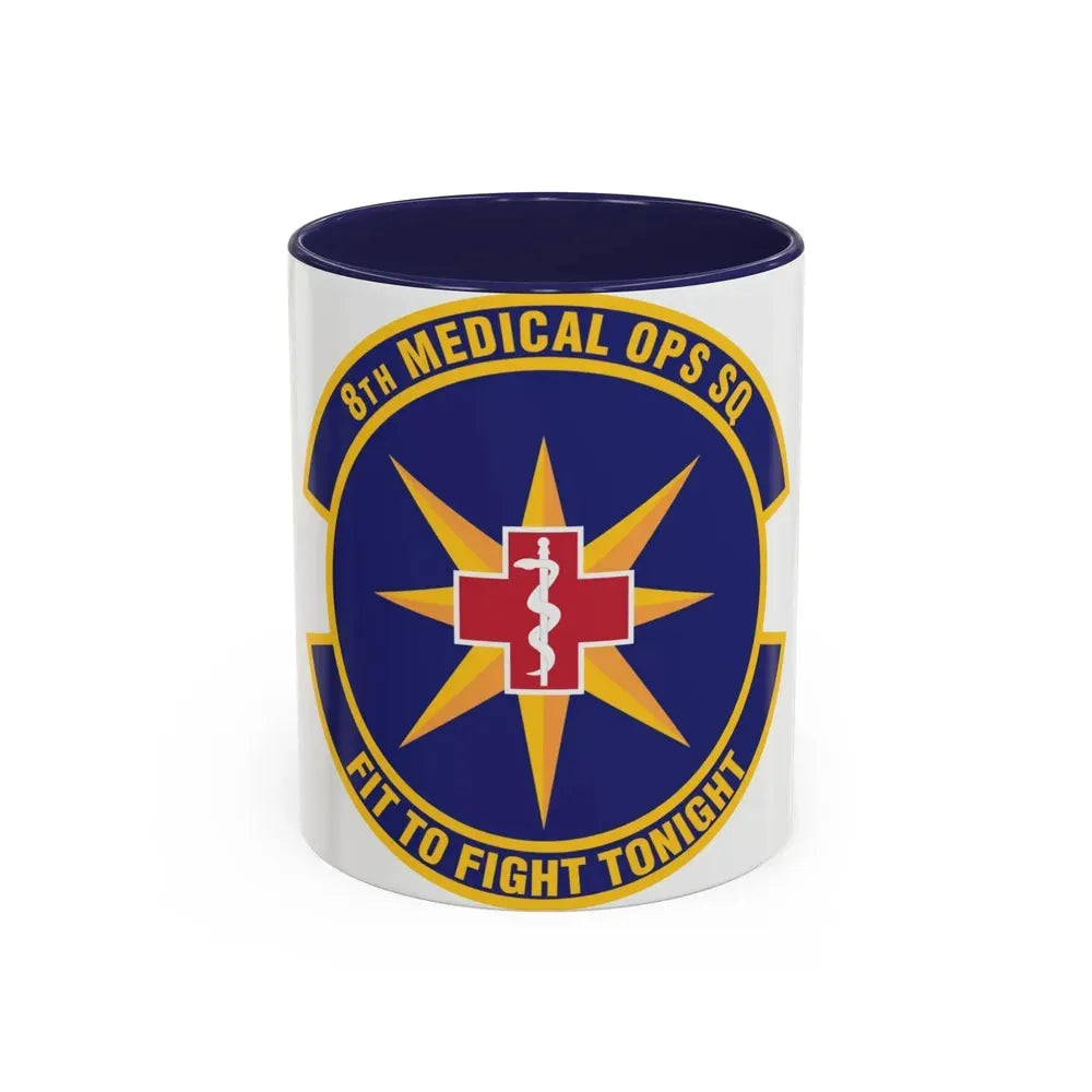 8th Medical Operations Squadron (U.S. Air Force) Accent Coffee Mug 11oz Navy - Go Mug Yourself