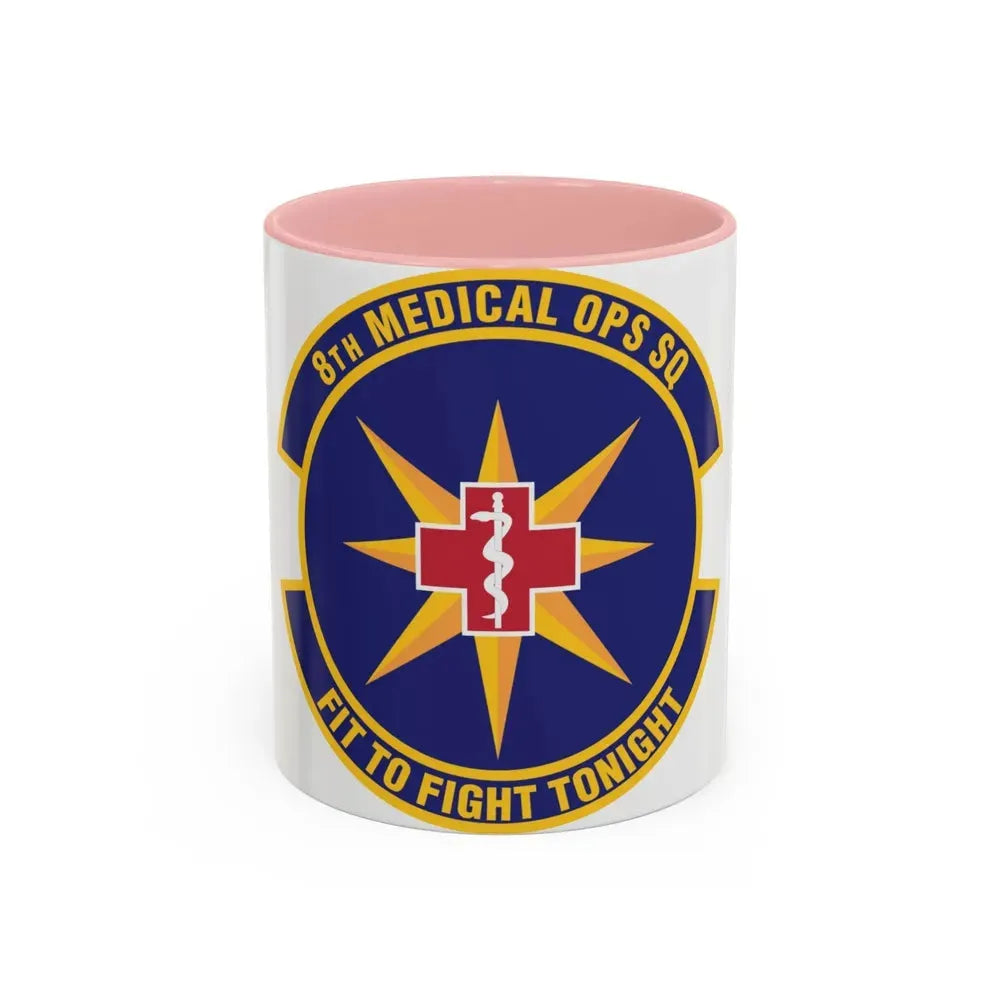 8th Medical Operations Squadron (U.S. Air Force) Accent Coffee Mug 11oz Pink - Go Mug Yourself