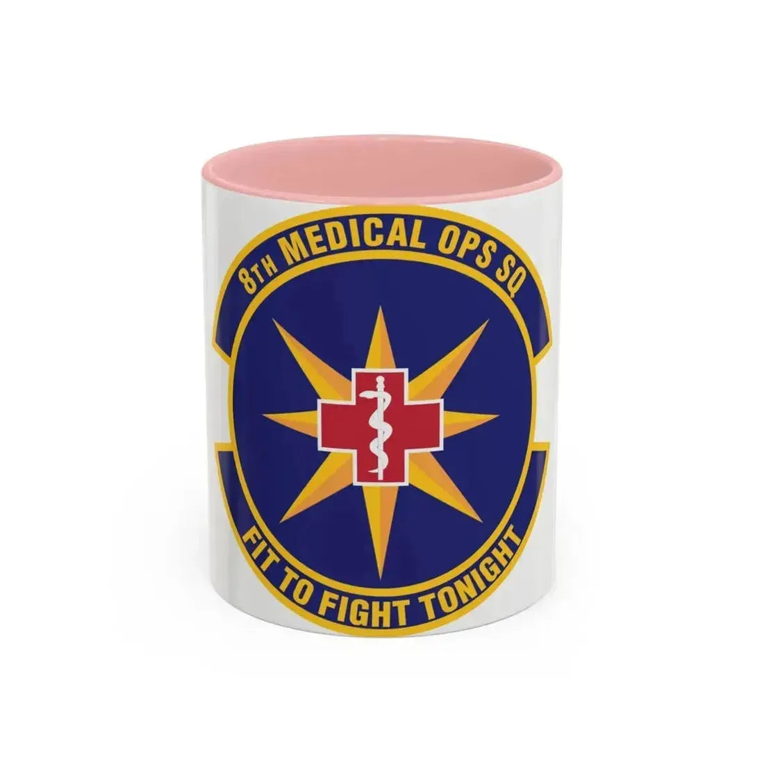 8th Medical Operations Squadron (U.S. Air Force) Accent Coffee Mug 11oz Pink - Go Mug Yourself