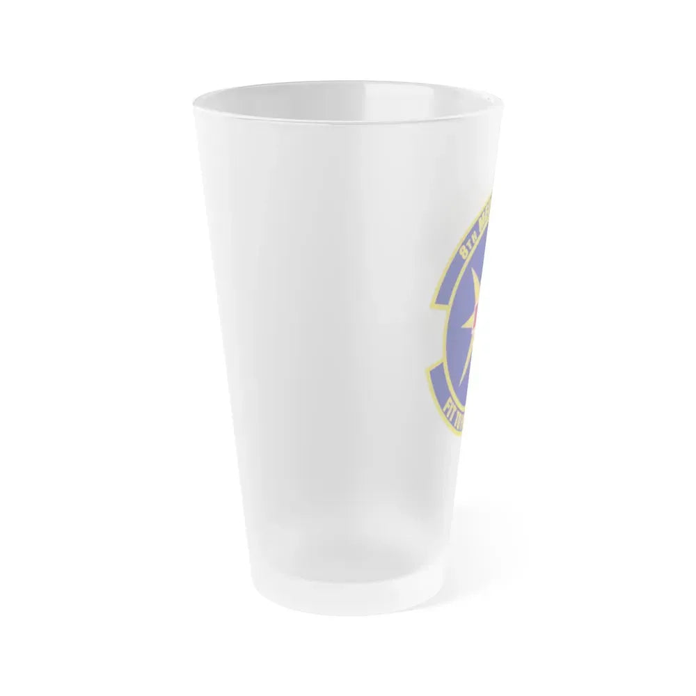 8th Medical Operations Squadron (U.S. Air Force) Frosted Pint Glass 16oz - Go Mug Yourself