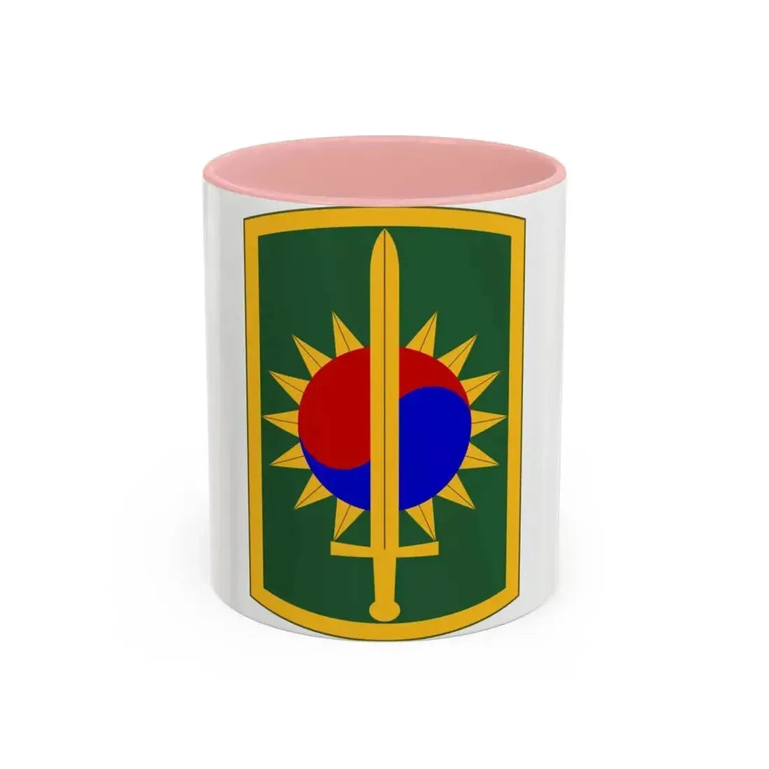 8th Military Police Brigade (U.S. Army) Accent Coffee Mug 11oz Pink - Go Mug Yourself