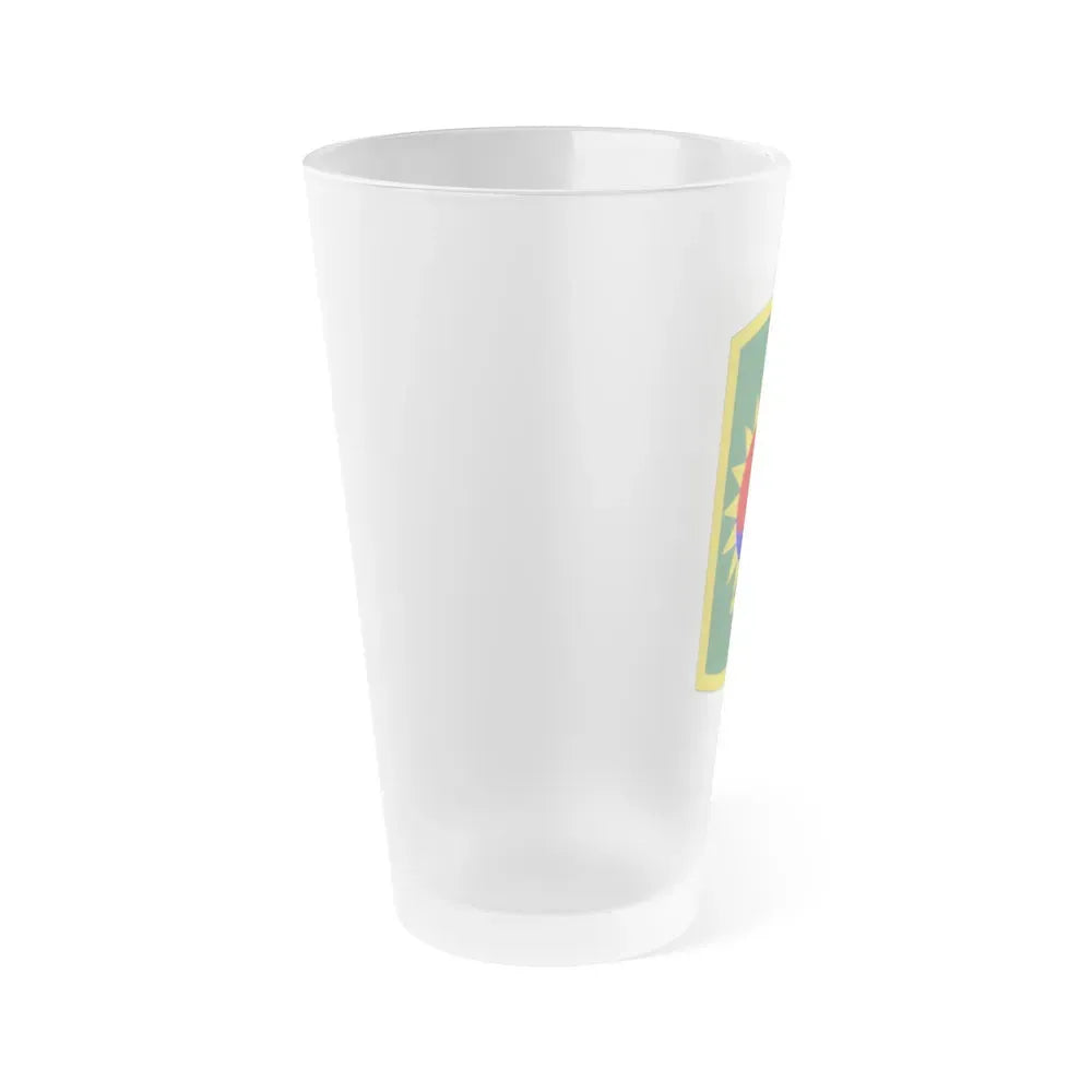 8th Military Police Brigade (U.S. Army) Frosted Pint Glass 16oz - Go Mug Yourself