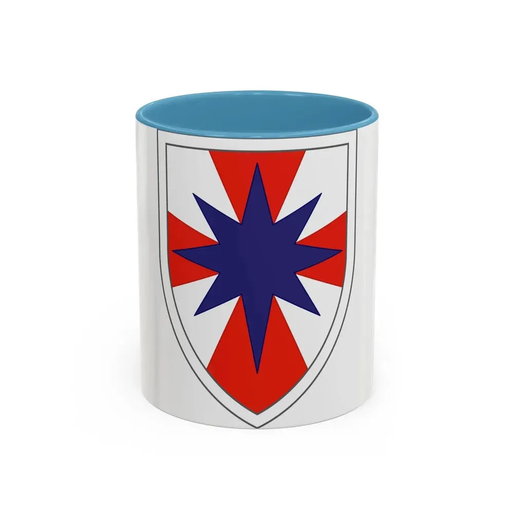 8th Theater Sustainment Command (U.S. Army) Accent Coffee Mug 11oz Light Blue - Go Mug Yourself