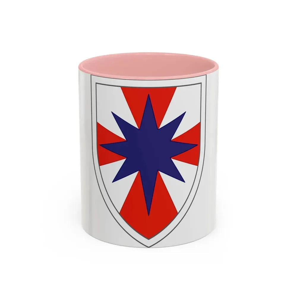 8th Theater Sustainment Command (U.S. Army) Accent Coffee Mug 11oz Pink - Go Mug Yourself