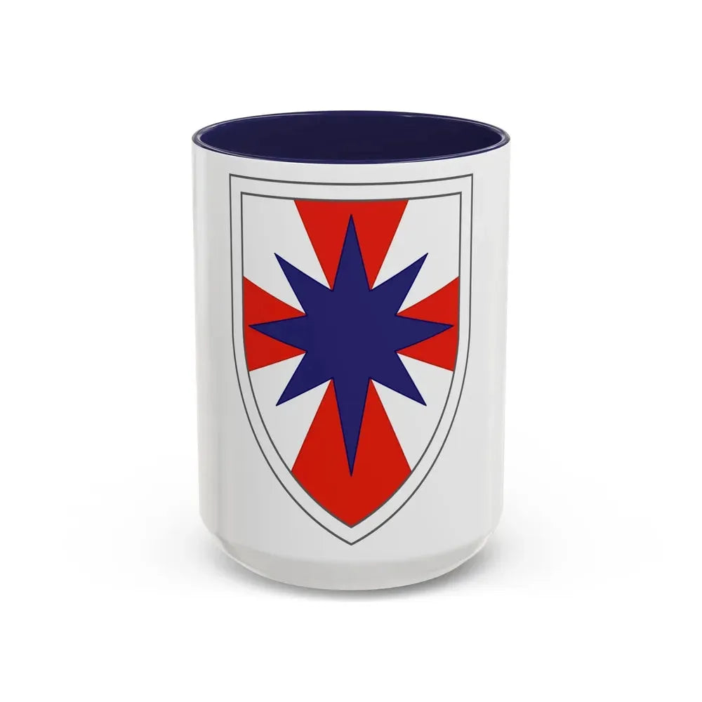 8th Theater Sustainment Command (U.S. Army) Accent Coffee Mug 15oz Navy - Go Mug Yourself