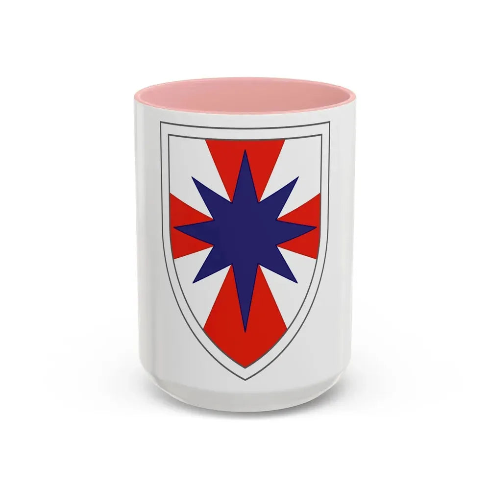 8th Theater Sustainment Command (U.S. Army) Accent Coffee Mug 15oz Pink - Go Mug Yourself