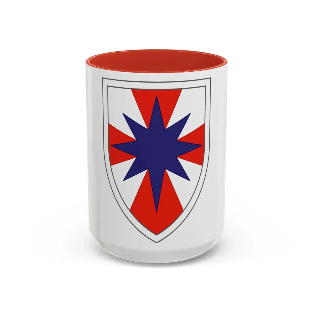 8th Theater Sustainment Command (U.S. Army) Accent Coffee Mug 15oz Red - Go Mug Yourself