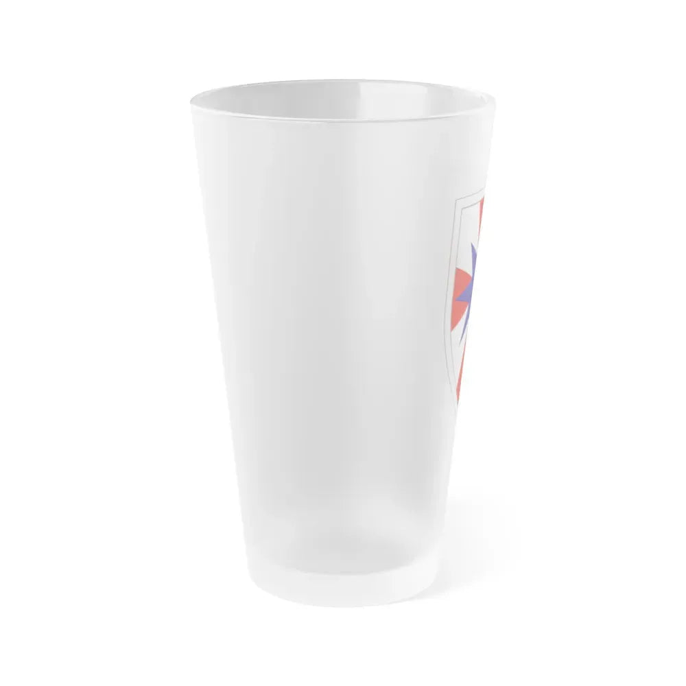 8th Theater Sustainment Command (U.S. Army) Frosted Pint Glass 16oz - Go Mug Yourself