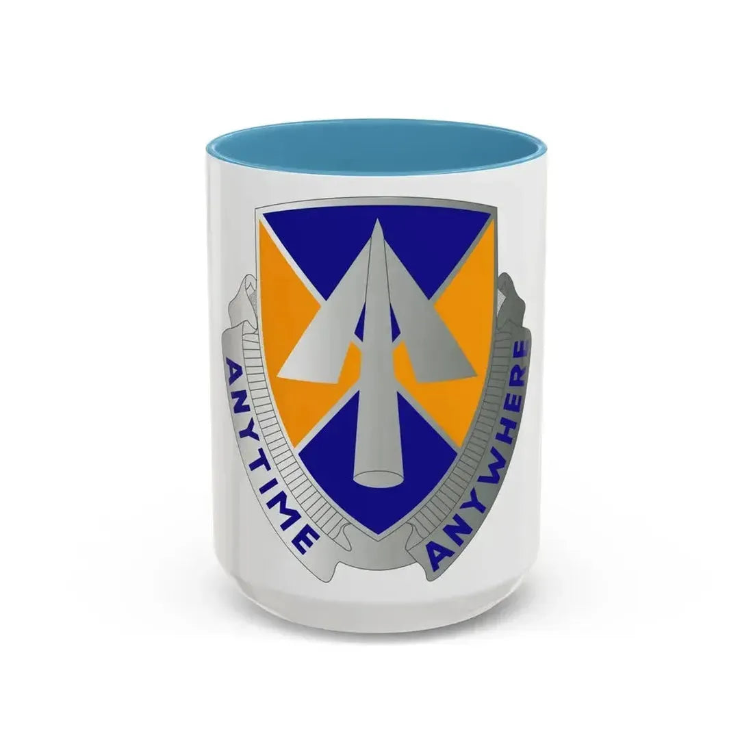 9 Aviation Regiment (U.S. Army) Accent Coffee Mug 15oz Light Blue - Go Mug Yourself