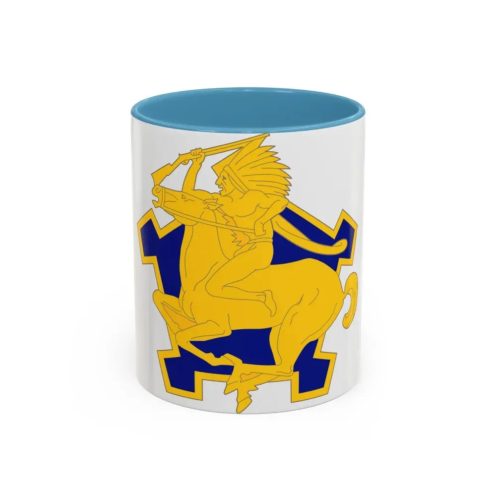 9 Cavalry Regiment (U.S. Army) Accent Coffee Mug 11oz Light Blue - Go Mug Yourself
