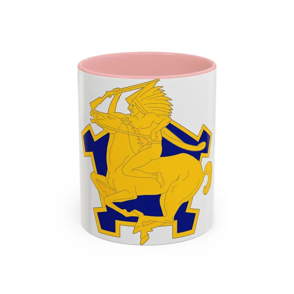 9 Cavalry Regiment (U.S. Army) Accent Coffee Mug 11oz Pink - Go Mug Yourself