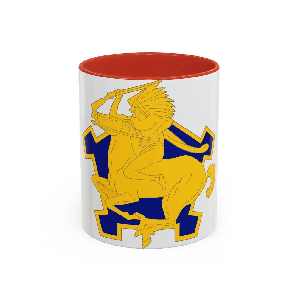 9 Cavalry Regiment (U.S. Army) Accent Coffee Mug 11oz Red - Go Mug Yourself