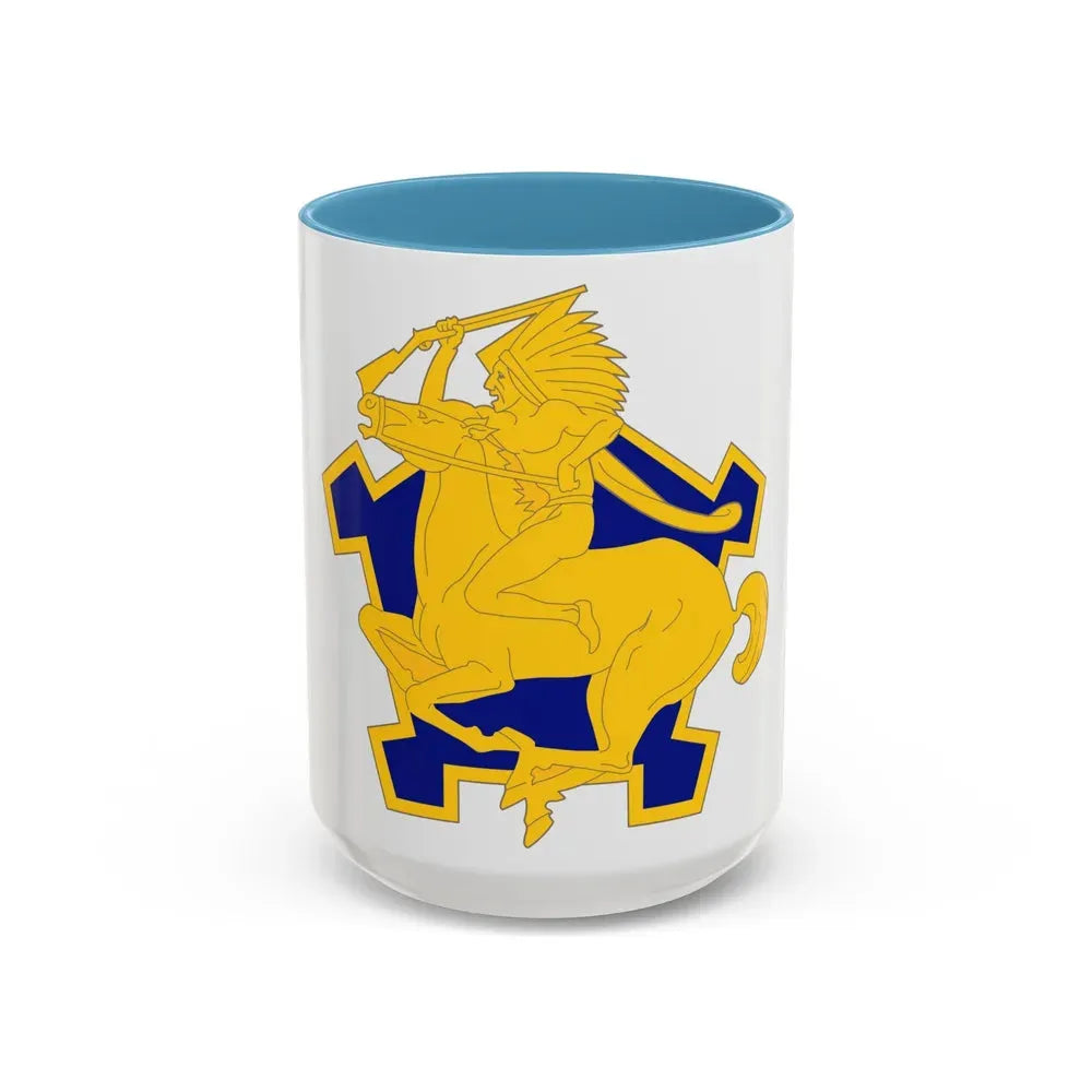9 Cavalry Regiment (U.S. Army) Accent Coffee Mug 15oz Light Blue - Go Mug Yourself