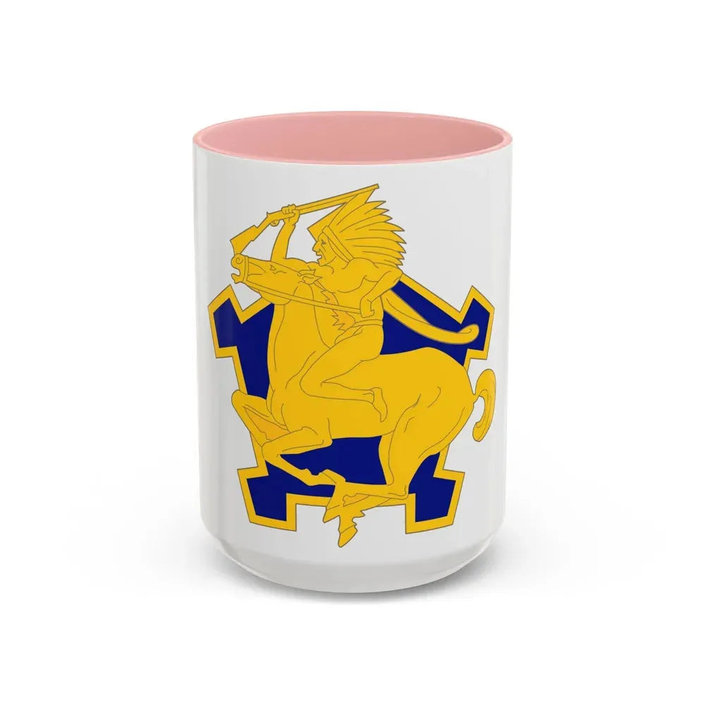9 Cavalry Regiment (U.S. Army) Accent Coffee Mug 15oz Pink - Go Mug Yourself