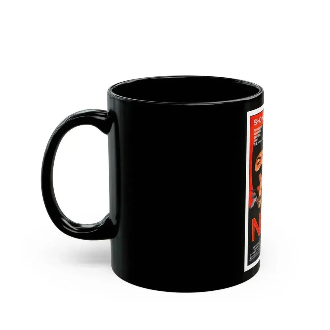 9 DEATHS OF THE NINJA 1985 Movie Poster - Black Coffee Mug - Go Mug Yourself