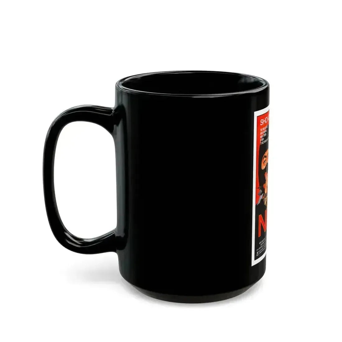9 DEATHS OF THE NINJA 1985 Movie Poster - Black Coffee Mug - Go Mug Yourself