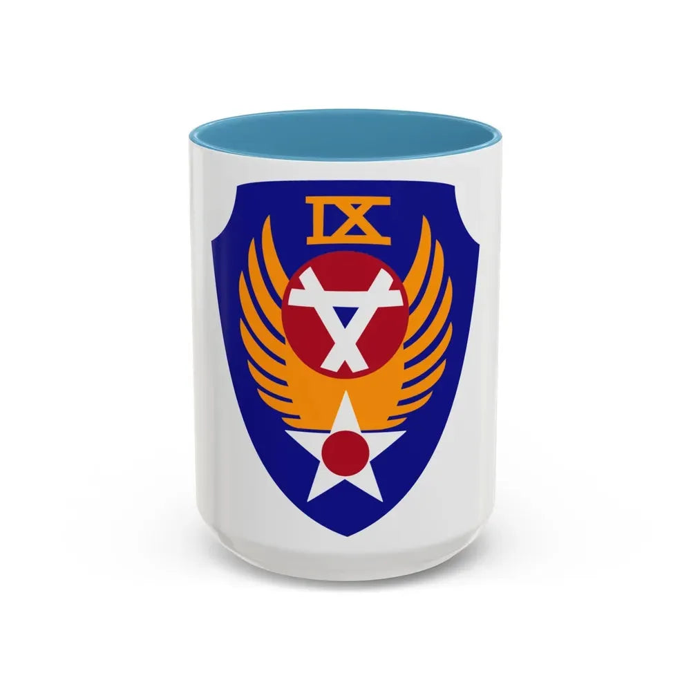 9 Engineer Command (U.S. Army) Accent Coffee Mug 15oz Light Blue - Go Mug Yourself