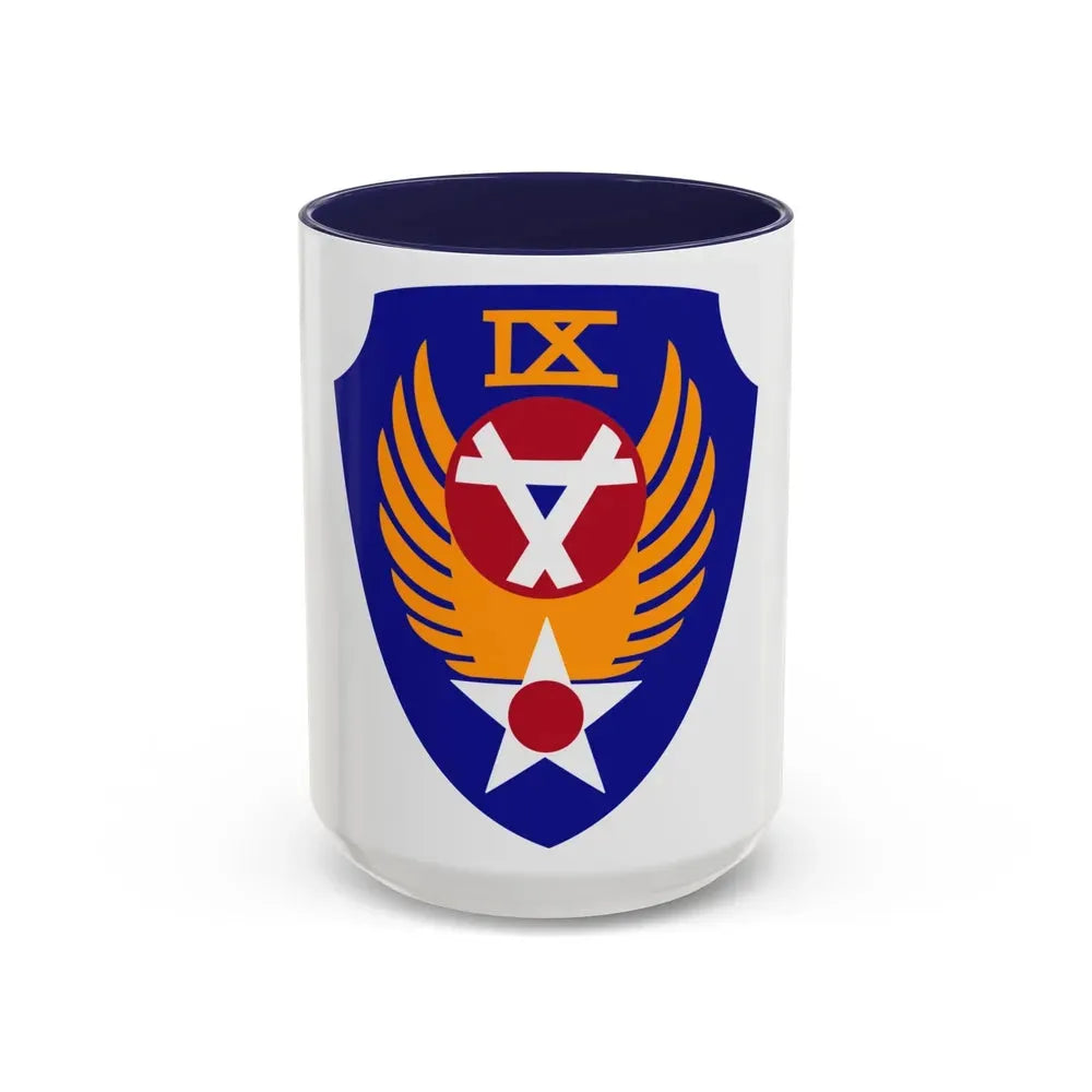 9 Engineer Command (U.S. Army) Accent Coffee Mug 15oz Navy - Go Mug Yourself