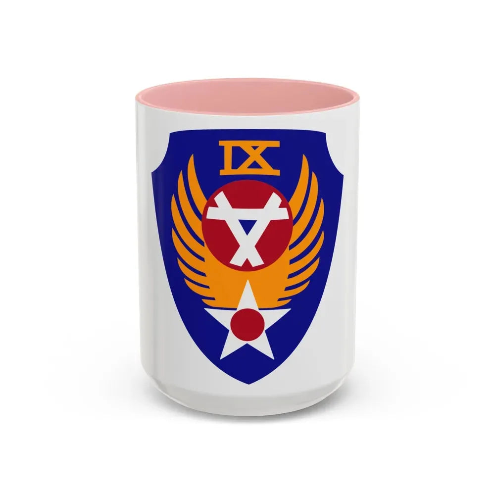 9 Engineer Command (U.S. Army) Accent Coffee Mug 15oz Pink - Go Mug Yourself