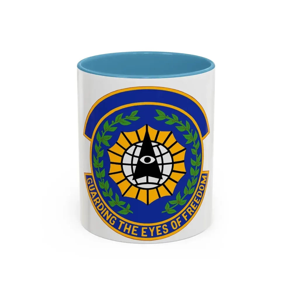 9 Security Forces Squadron ACC (U.S. Air Force) Accent Coffee Mug 11oz Light Blue - Go Mug Yourself
