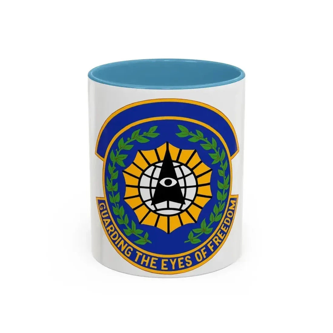 9 Security Forces Squadron ACC (U.S. Air Force) Accent Coffee Mug 11oz Light Blue - Go Mug Yourself