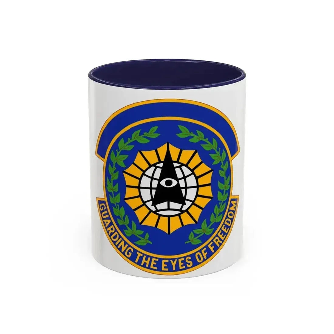 9 Security Forces Squadron ACC (U.S. Air Force) Accent Coffee Mug 11oz Navy - Go Mug Yourself