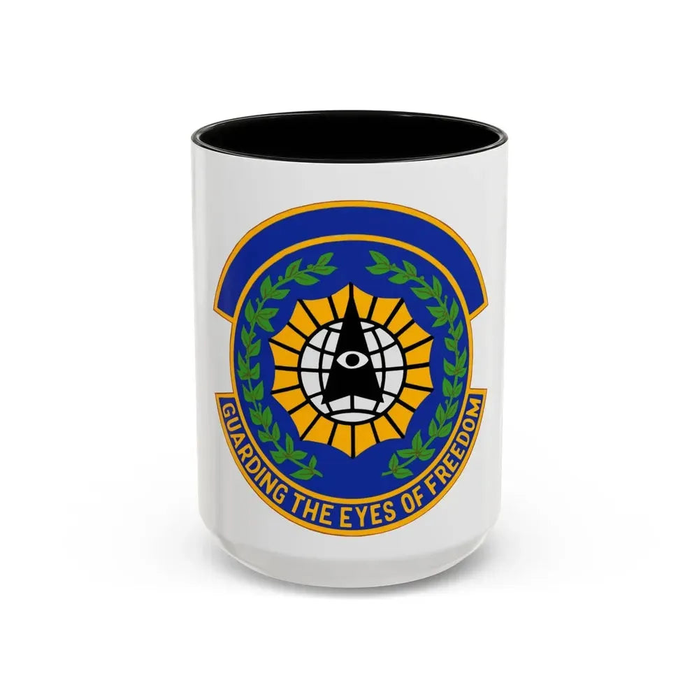 9 Security Forces Squadron ACC (U.S. Air Force) Accent Coffee Mug 15oz Black - Go Mug Yourself