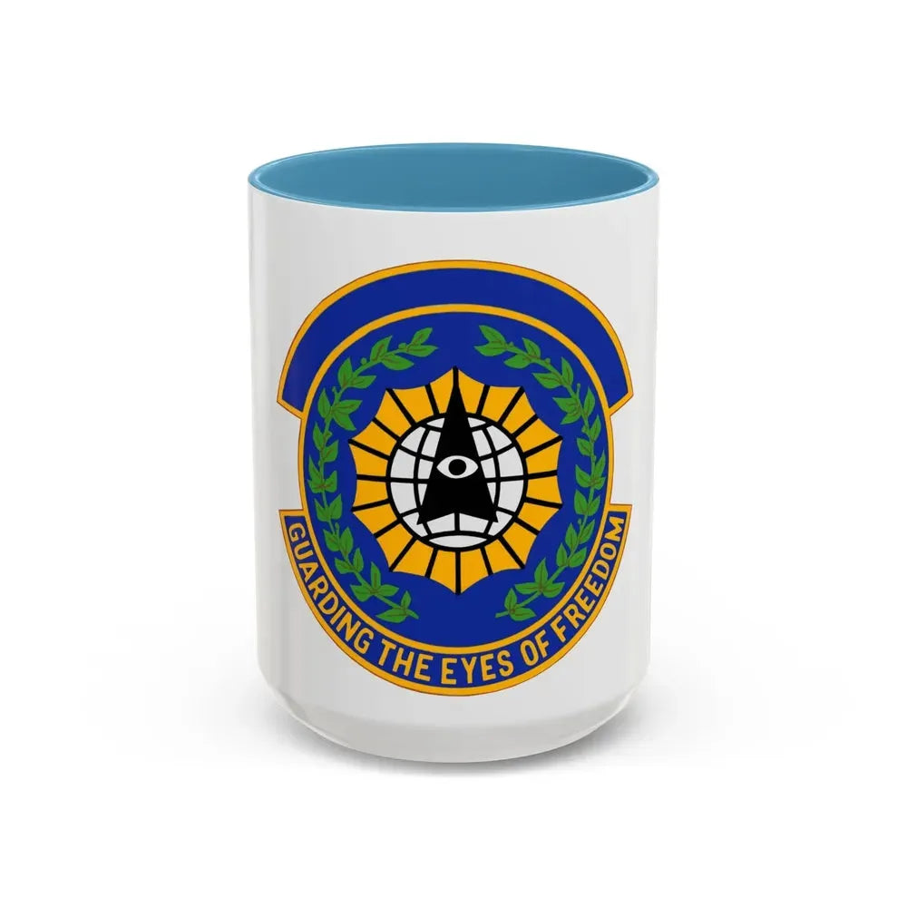 9 Security Forces Squadron ACC (U.S. Air Force) Accent Coffee Mug 15oz Light Blue - Go Mug Yourself