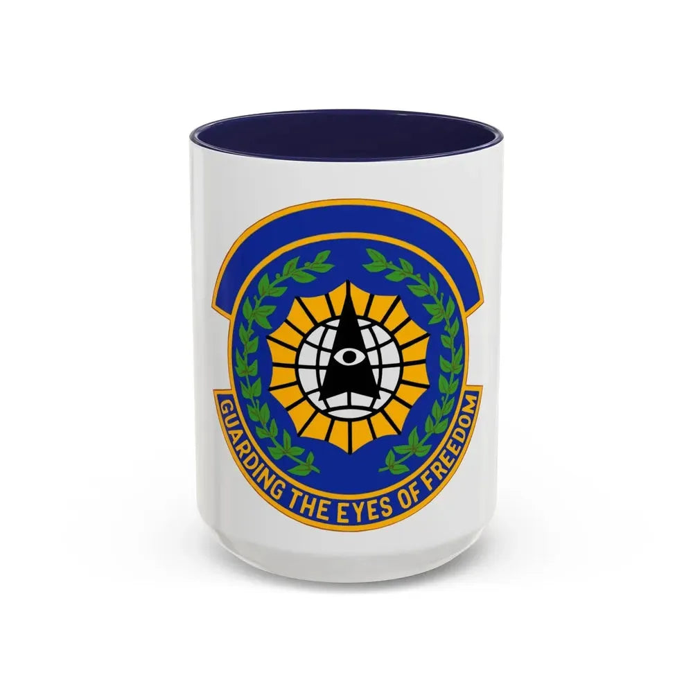9 Security Forces Squadron ACC (U.S. Air Force) Accent Coffee Mug 15oz Navy - Go Mug Yourself