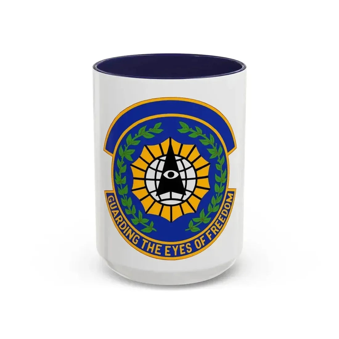 9 Security Forces Squadron ACC (U.S. Air Force) Accent Coffee Mug 15oz Navy - Go Mug Yourself