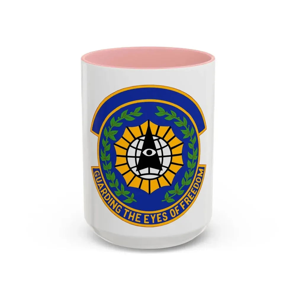9 Security Forces Squadron ACC (U.S. Air Force) Accent Coffee Mug 15oz Pink - Go Mug Yourself