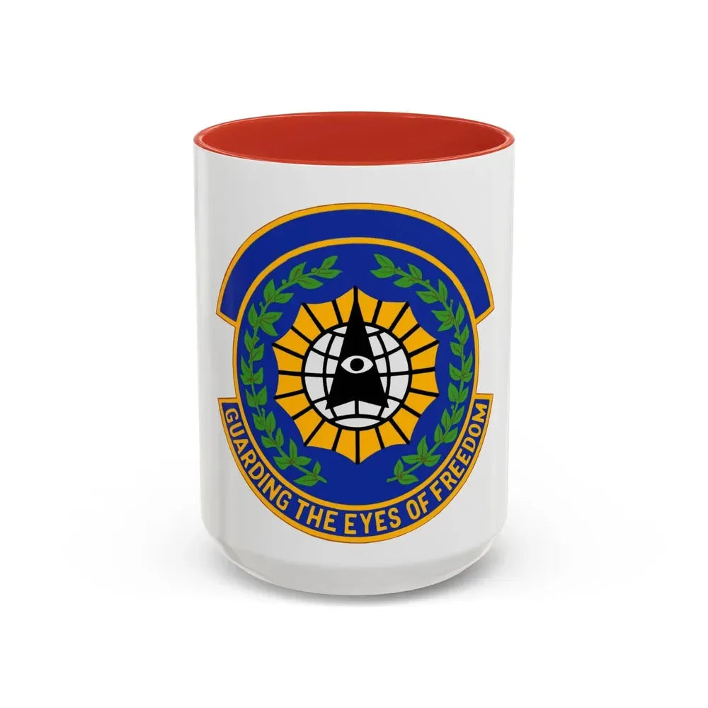 9 Security Forces Squadron ACC (U.S. Air Force) Accent Coffee Mug 15oz Red - Go Mug Yourself