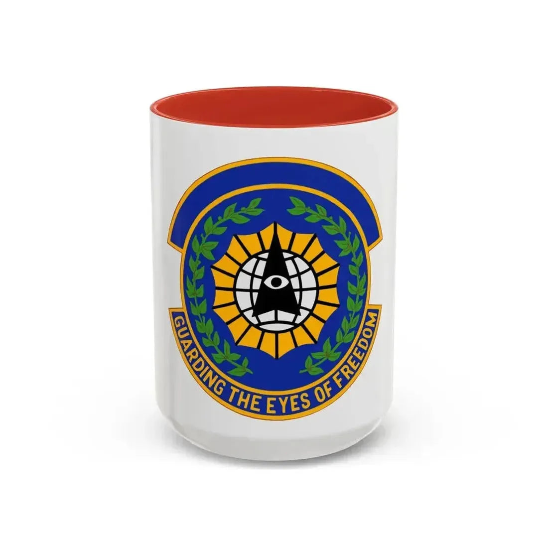 9 Security Forces Squadron ACC (U.S. Air Force) Accent Coffee Mug 15oz Red - Go Mug Yourself