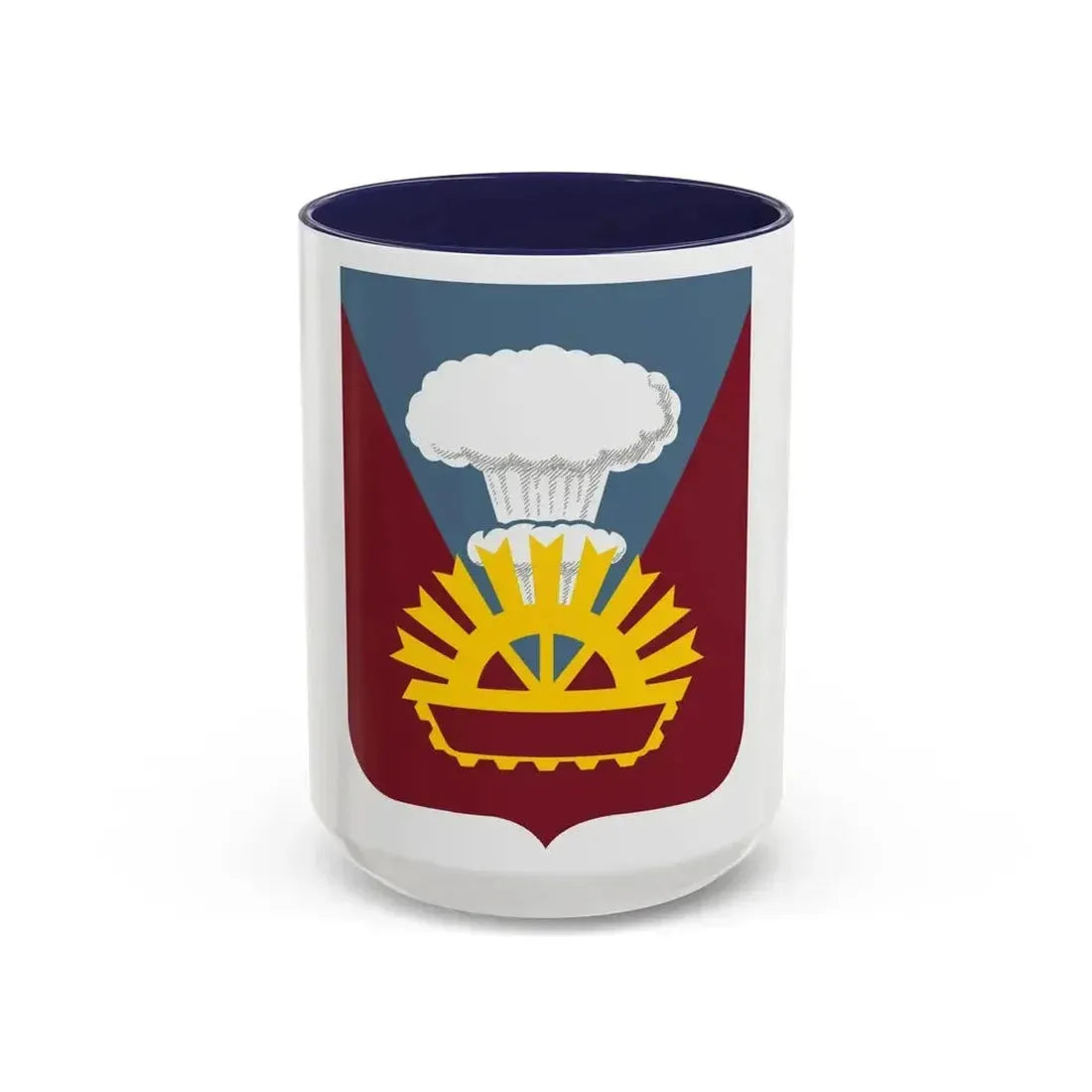 9 Transportation Battalion 2 (U.S. Army) Accent Coffee Mug 15oz Navy - Go Mug Yourself