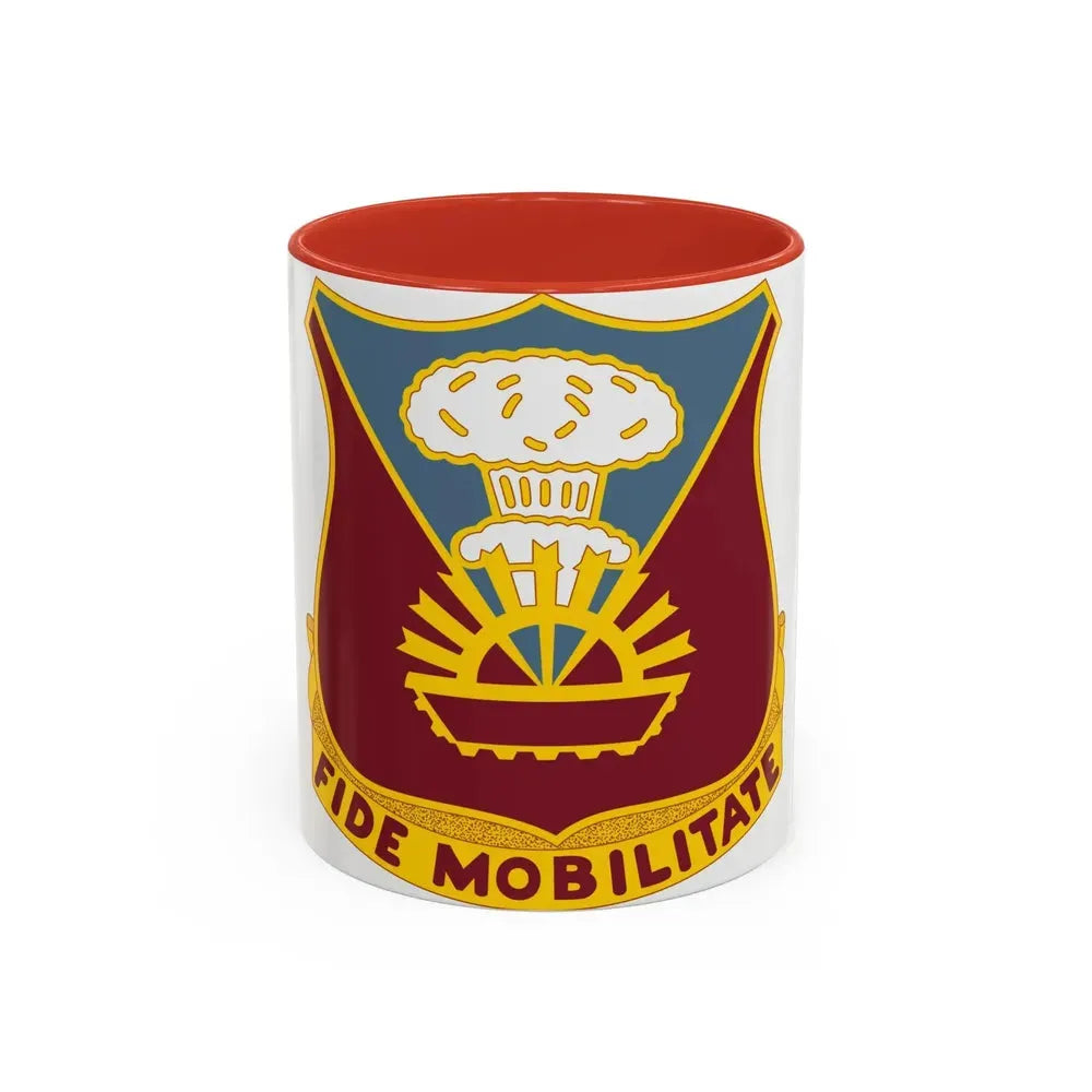 9 Transportation Battalion (U.S. Army) Accent Coffee Mug 11oz Red - Go Mug Yourself