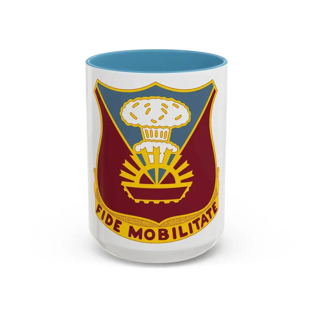 9 Transportation Battalion (U.S. Army) Accent Coffee Mug 15oz Light Blue - Go Mug Yourself