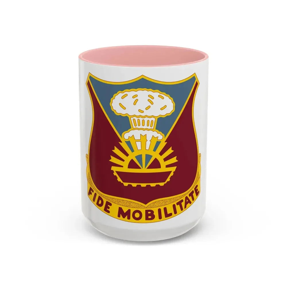 9 Transportation Battalion (U.S. Army) Accent Coffee Mug 15oz Pink - Go Mug Yourself