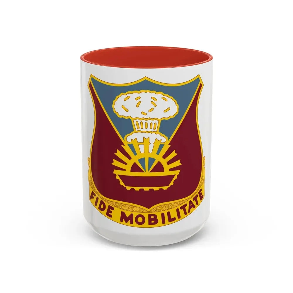 9 Transportation Battalion (U.S. Army) Accent Coffee Mug 15oz Red - Go Mug Yourself