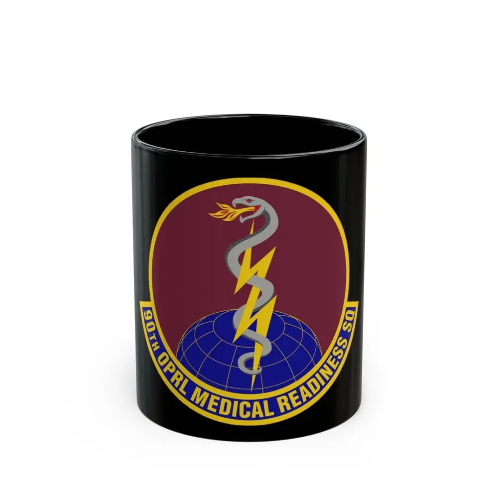 90 Operational Medical Readiness Squadron AFGSC (U.S. Air Force) Black Coffee Mug 11oz - Go Mug Yourself